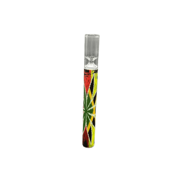 Glass Chillum with Design - Image 5