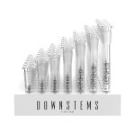 Display of 49 - White Rhino - 19/14 Glass Downstem