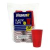 Dispoze It | Plastic Red Cups - 16oz / 12 CT, [ Case of 36 ]