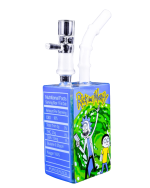 Juice Box Rig Water Pipe - with 14F Oil Dome - 8inch - Image 3
