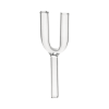 Double Hitter Glass Straw - [ Single ]