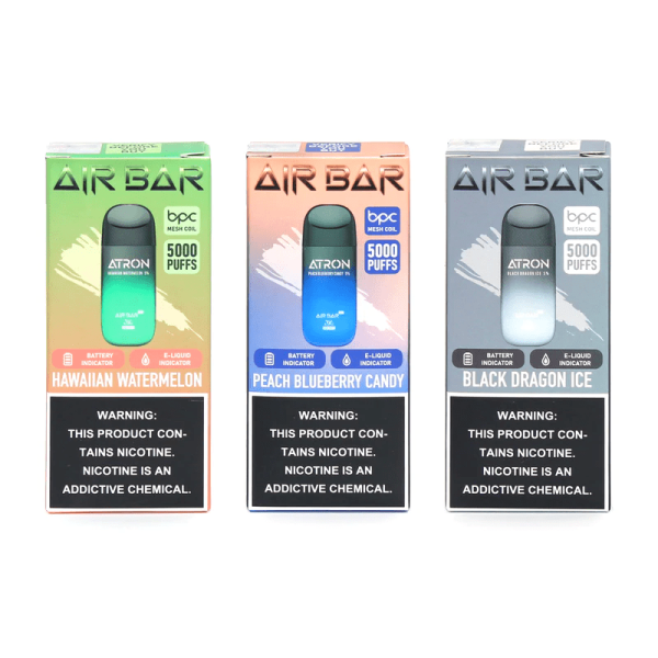 Box of 10 - Air Bar - Atron - 5000 Puffs 10ML 5%