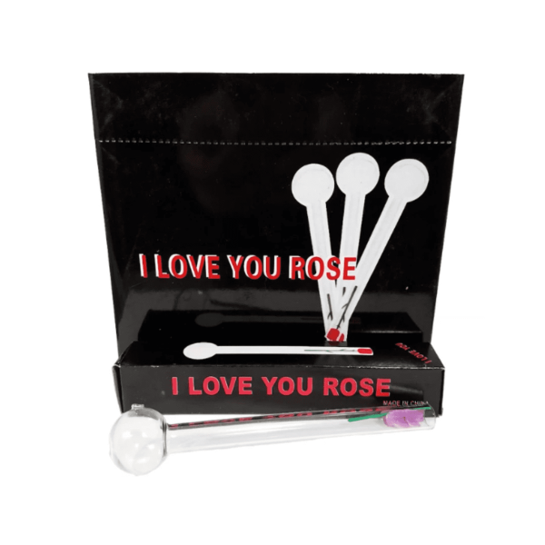 BOX  of 24- Happy Valentine Glass Rose Bowl - Image 2