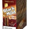 Ⓣ Black & Mild | 5 Pack  [ Box of 10 ] - Wine, Plastic Tip