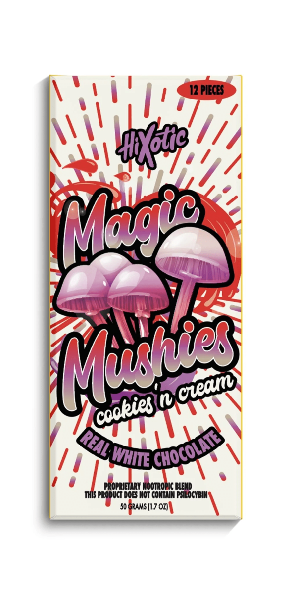Hixotic | Magic Mushies | Mushroom Chocolate Bar - Image 4