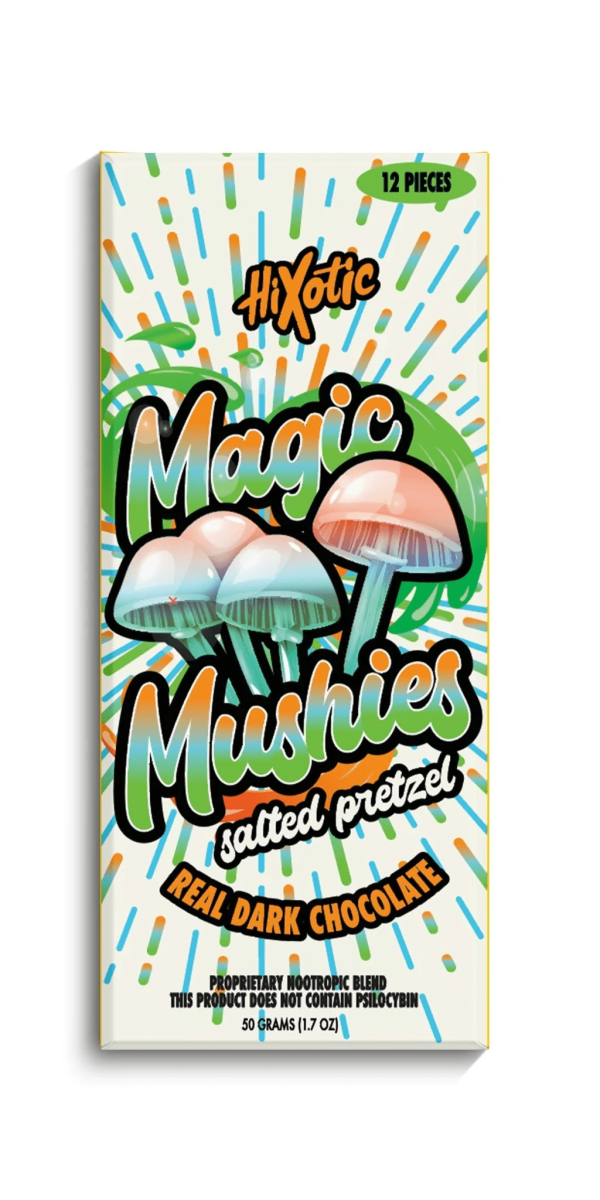 Hixotic | Magic Mushies | Mushroom Chocolate Bar - Image 2