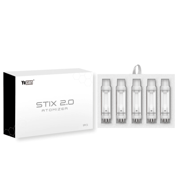 Box of 5 | Yocan | Stix 2.0 | Ceramic Atomizer Tank 1ml - Image 2
