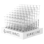 Display of 49 - White Rhino - 19/19 Glass On Glass Downstem