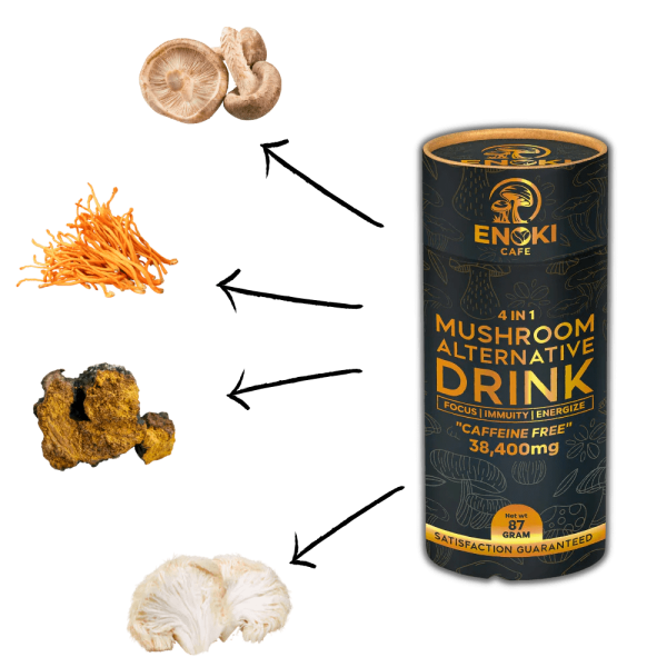Enoki Cafe | 4 in 1 | Mushroom Drink - Image 4