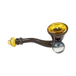 High Grade Dual Dicro Sherlock Hand Pipe - 5.5" - Image 2