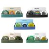 Giddy | Silicone & Glass 3 Inch Round Ashtrays - | Mushrooms, [ Single ]