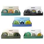 Giddy | Silicone & Glass 3 Inch Round Ashtrays