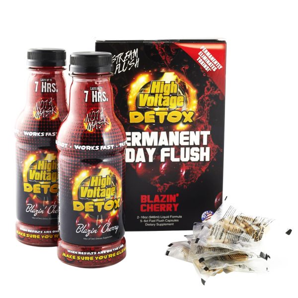 High Voltage | Detox Permanent 5 Day Flush [ 2X 16oz + Capsules ] - Image 2