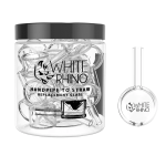 Jar of 10 - White Rhino - Handpipe to Straw Replacement Bowl