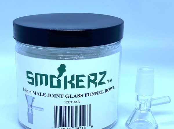 Jar of 12 - Smokerz - Glass Funnel Bowl