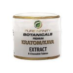 Pure Infinity Botanicals | Kava/Kratom Chewable 45mg Tablets | 6 Count
