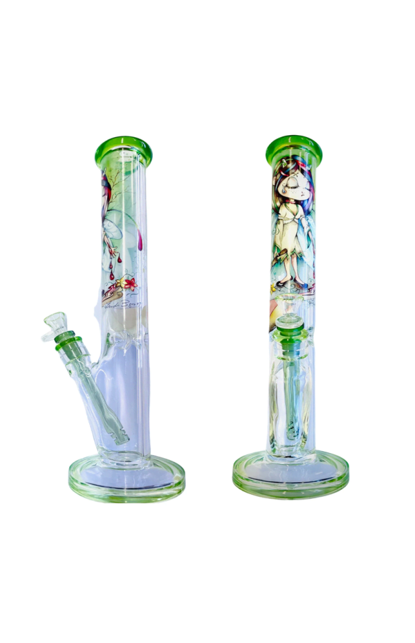 Linda Biggs - Glass Straight Tube Bong - 16" - Image 2