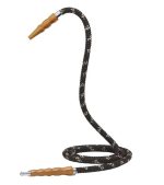 MYA Hookah | Wooden Metal Tip Hose 6" - Image 2