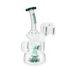 Ooze | Mini Recycler Dab Rig - Rip Tide, Ocean Green