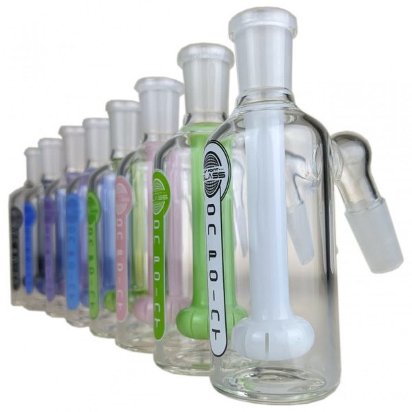 On Point Glass | 4.5" Color Trim Showerhead Ash Catcher 14m/45deg