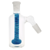 On Point Glass | 4.5" Color Trim Showerhead Ash Catcher 14m/45deg - Blue