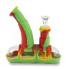 Ooze | Steamboat Silicone Water Bubbler & Dab Rig - Rasta