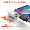 PD 18W Quick Car Charger - Type-C/USB3.0