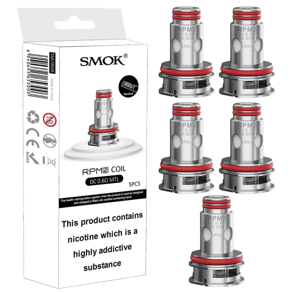 Pack of 5 - SMOK -  RPM 2 Replacement Coil - Image 2