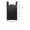 TY | Plastic  Shopping Bags - 36inch - Jumbo, Black