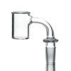 Quartz Banger - Flat Top - Engraved Frosted Design - 90 Degree Angle - QL11 - (Design K), 14mm (Male)