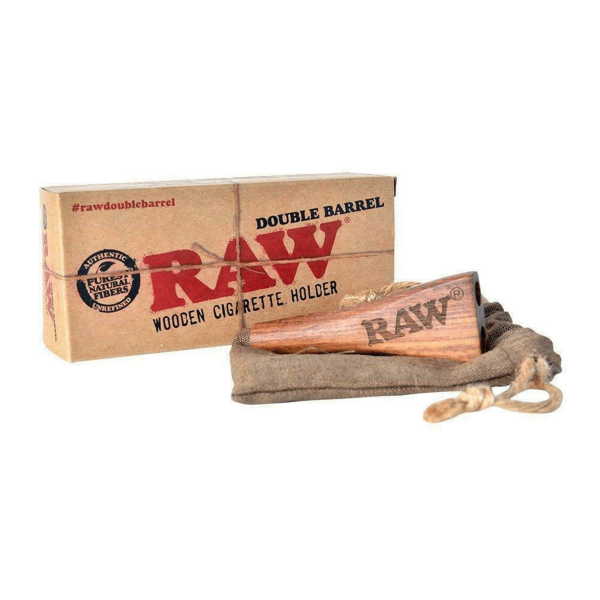 RAW | Double Barrel Wooden Cigarette Holder