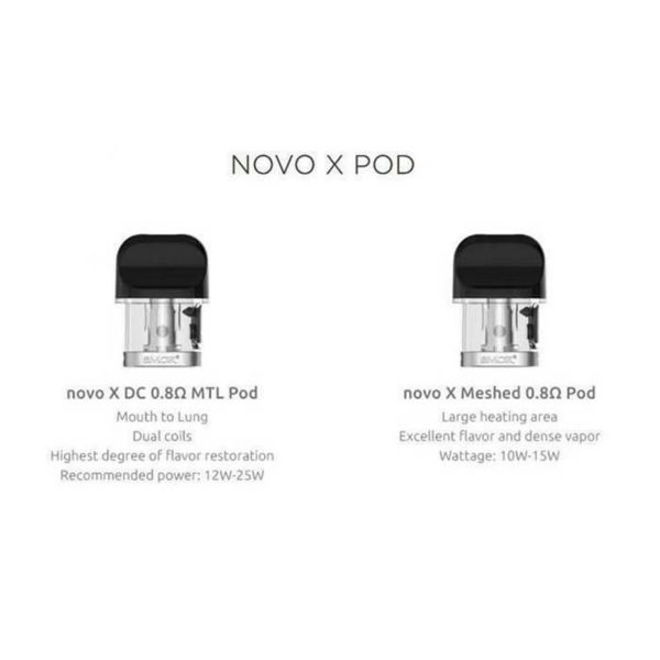 SMOK - Novo X 2ML Refillable Replacement Pod - 3pk
