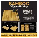 Smokezilla Bamboo Magnetic Rolling Tray - Image 2