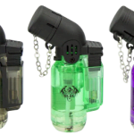 Box of 20 - Special Blue Dual Mini Plastic Torch Lighters