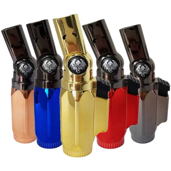 Box of 12 - Special Blue The laser Mini - Torch Lighter - Image 2