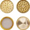 Tobacco Grinder w/ Dollar Sign - 4 Part - Gold (GR188-52$)
