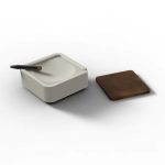 Vessel | Concrete Ashtray + Walnut Organizer - Image 3