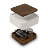 Vessel | Concrete Ashtray + Walnut Organizer - Ash