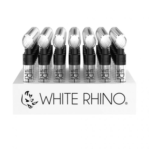 Display of 49 - White Rhino - Glass Blunt - Image 2