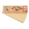Zig Zag | Unbleached Tips | 50 Sheets Book - Original, [ Single ]