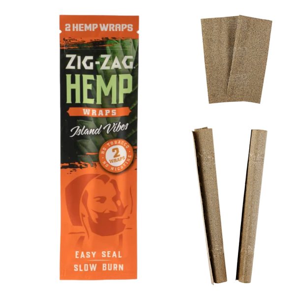 Zig Zag | Natural Hemp Wraps | 2 Pack - Image 12