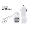 Box of 12 -P One Dual USB Car Charger - White