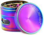 Chromium Crusher | Large Rainbow Grinder Vortex Series With Window | 4 Parts 2.25 Inches | (70352) - Image 2