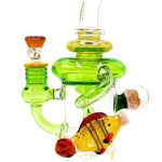 Tattoo - Under The Sea Fish Pendant - 11" Recycler Rig