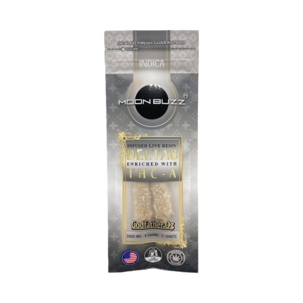 Moon Buzz | Diamond Collection  D8 + THC-A | Pre-Rolled 2PK | 2000MG | 4G - Image 15