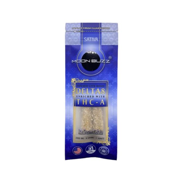 Moon Buzz | Diamond Collection  D8 + THC-A | Pre-Rolled 2PK | 2000MG | 4G - Image 16