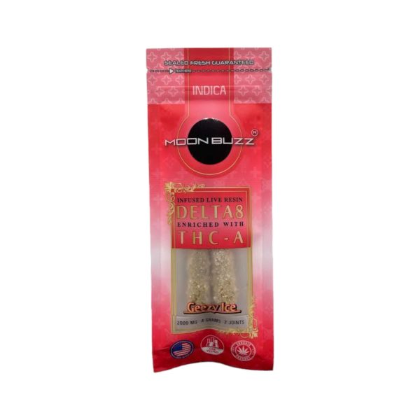 Moon Buzz | Diamond Collection  D8 + THC-A | Pre-Rolled 2PK | 2000MG | 4G - Image 10
