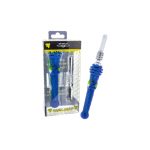 Stratus 4.5" Silicone Honey Dipper 14mm Quartz Straw -