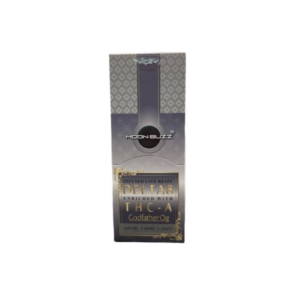 Moon Buzz | Diamond Collection  D8 + THC-A | Pre-Rolled 2PK | 2000MG | 4G - Image 8