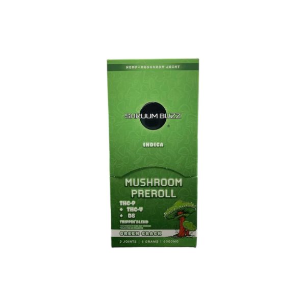 Shruum Buzz | Prerolls | Trippin' Blend  THC-P+THCV+D8 6000 MG | 3 Pack - Image 8